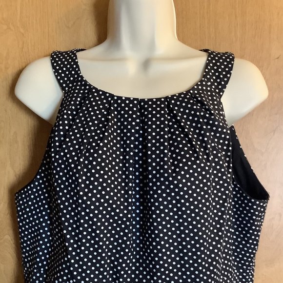 Nine West Black/White Polka Dotted Dress  Size: 12  **GENTLY USED** - Picture 2 of 5